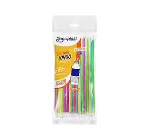 CANUDO 5MM SACHE COLORIDO LONGO 100 UN