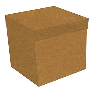CAIXA PARA PRESENTE KRAFT ACOPLADO 15X15X12CM K202 UNIDADE
