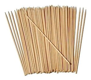 ESPETO DE BAMBU P/CHURRASCO MELLO 30CM C/ 50 UNIDADES NO PC