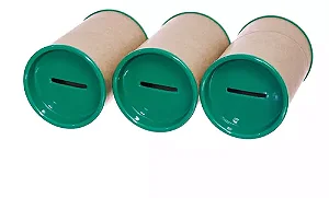 COFRE PAPELAO VERDE BANDEIRA PCT C/6 UNIDADES
