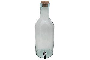 GARRAFAO CILINDRICO 8 LITROS COM TORNEIRA E ROLHA