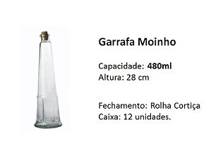 GARRAFA MOINHO 480ML COM ROLHA