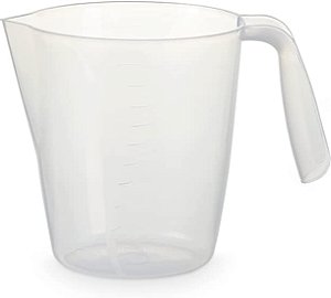 JARRA GRADUADA 1 LITRO TRANSPARENTE