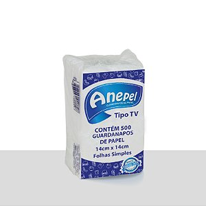 GUARDANAPO TIPO TV 13X14 COM 4 PACOTES ANEPEL