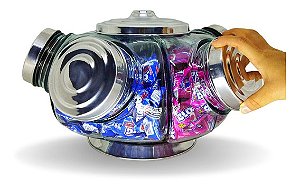 BALEIRO G GIRATORIO TAMPA ALUMINIO PRATA