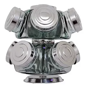 BALEIRO M DUPLO GIRATORIO TAMPA ALUMINIO PRATA