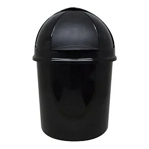 LIXEIRA PLASTICA RETRATIL 4,1 LITROS COR PRETA