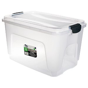 CAIXA ORGANIZ. 50LTS TRANSPARENTE