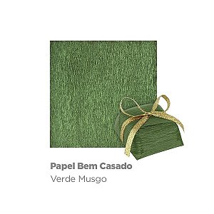 PAPEL PARA BEM CASADO VERDE MUSGO C/40