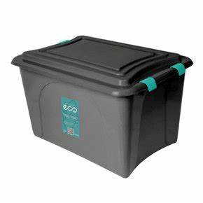 CAIXA ORGANIZADOR 50 LITROS PRETA PLASVALE