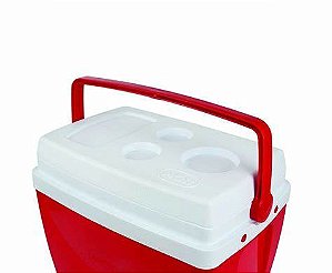 CAIXA TERMICA 26 LITROS VERMELHA - MOR