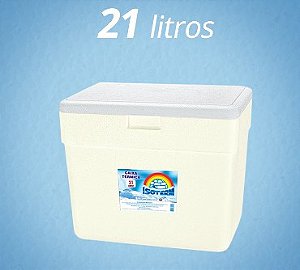 CAIXA ISOPOR TERMICA 21 LITROS - 44x24x36