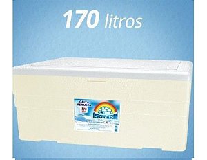 CAIXA ISOPOR TERMICA 170 LITROS PM-762 - 100x61x52