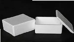 CAIXA ISOPOR 1 KG PARA ALIMENTOS - 16x15x11