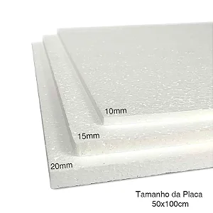 PLACA ISOPOR 100X500X15MM 1P UNIDADE