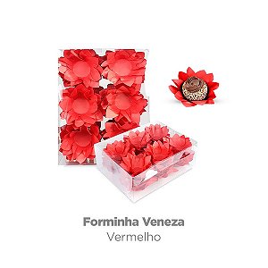 FORMA P/ DOCES VENEZA VERMELHO 40 UN