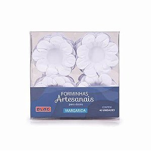 FORMA DOCE MARGARIDA BRANCA C/40 UNIDADES PC