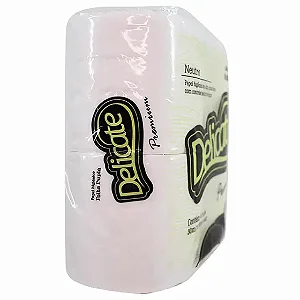 PAPEL HIGIENICO DELICATE PREMIUM NEUTRO F.DUPLA 30MX10CM C/4 ROLOS