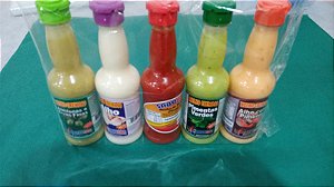 KIT MOLHO PIMENTA COM 5 SABORES