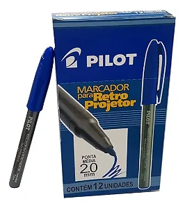 PINCEL RETROPROJETO PILOT AZUL 2MM