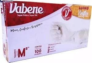 LUVA VINIFLEX TAMANHO M SEM PO C/100 UND