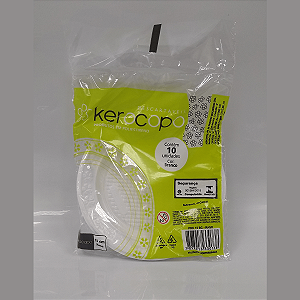 PRATO 18CM RASO KEROCOPO BRANCO C/10