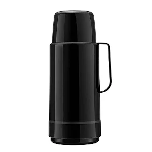 GARRAFA TERMICA 1LT INVICTA COR PRETA