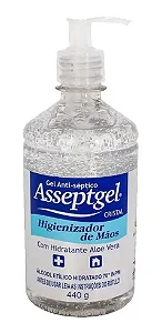GEL (ALCOOL) ASSEPTICO CRISTAL 420GR