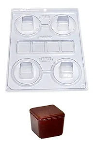 FORMA MINI CAIXA QUADRADA C/3 PARTES REF 856