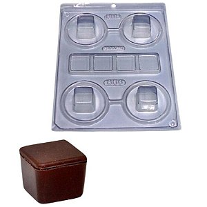 FORMA MINI CAIXA QUADRADA C/3 PARTES REF 856