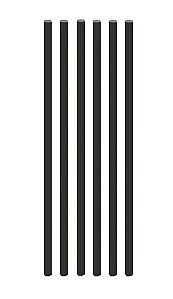 CANUDO PAPEL PRETO LISO C/20