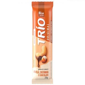 BARRA DE CEREAIS TRIO AVELA, CASTANHA E CHOCOLATE 20G