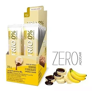 BARRA DE CEREAIS TRIO BANANA E CHOCOLATE ZERO 18G