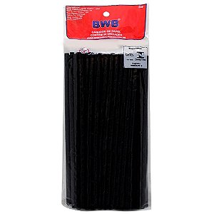 CANUDO PAPEL PRETO LISO C/100