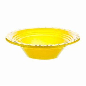 PRATO 12CM FUNDO AMARELO C/10
