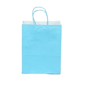 SACOLA PAPEL AZUL BEBE PP 18X22X9 C/10