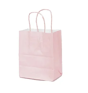 SACOLA PAPEL ROSA BEBE PP 18X22X9 C/10