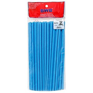 CANUDO PAPEL AZUL LISO C/20