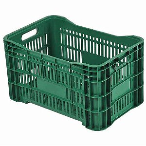 CAIXA PLASTICA VERDE 54X36X31