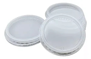 TAMPA 100ML PS TRANSP SEM FURO C/50 (SERVE POTE 100ML)