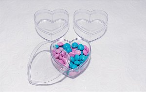 CORACAO ACRILICO TRANSPARENTE C/10
