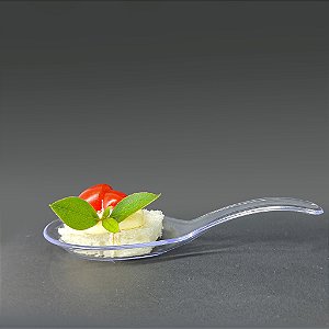 COLHER DE CANAPE TRANSPARENTE PCT C/10