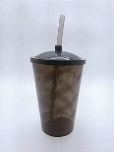 COPO FEST 750ML FUME TRANSP TAMPA E CANUDO