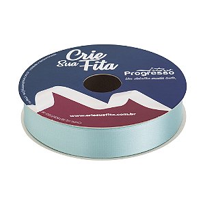 FITA CETIM SIMPLES 247 AZUL TIFFANY 22MMX50MT COM IMPRESSAO