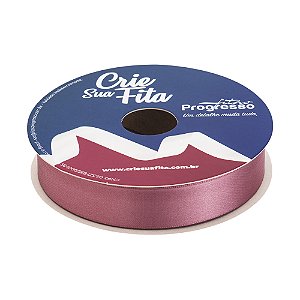 FITA CETIM SIMPLES 344 ROSE 22MMX50MT COM IMPRESSAO