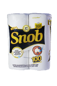 PAPEL TOALHA SNOB BRANCO C/100 FOLHAS