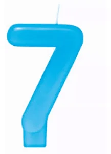 VELA ANIVERSARIO N.7 AZUL