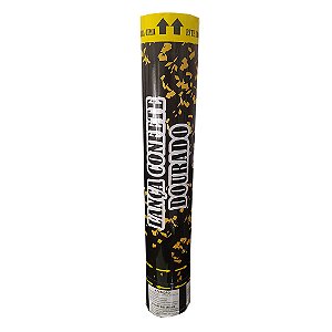 LANÇA CONFETE DOURADO METALIZADO 30CM