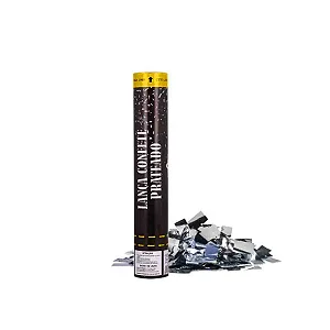 LANÇA CONFETE PRATEADO METALIZADO 30CM