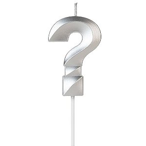 VELA DESIGN PRATA INTERROGAÇÃO